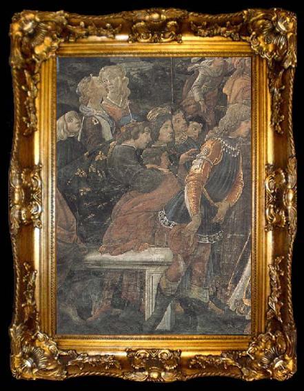framed  Sandro Botticelli Trials of Christ, ta009-2